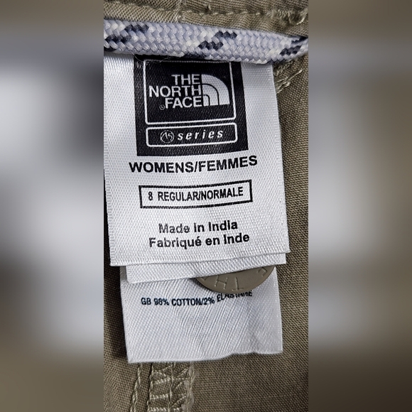 The North Face Womens  |Convertible Roll Up Quick Dry Hiking Pants Beige Size 8 - Picture 10 of 15